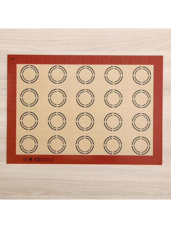 Силиконовый коврик армированный «Макарон», 42×29,5 см, цвет бежевый