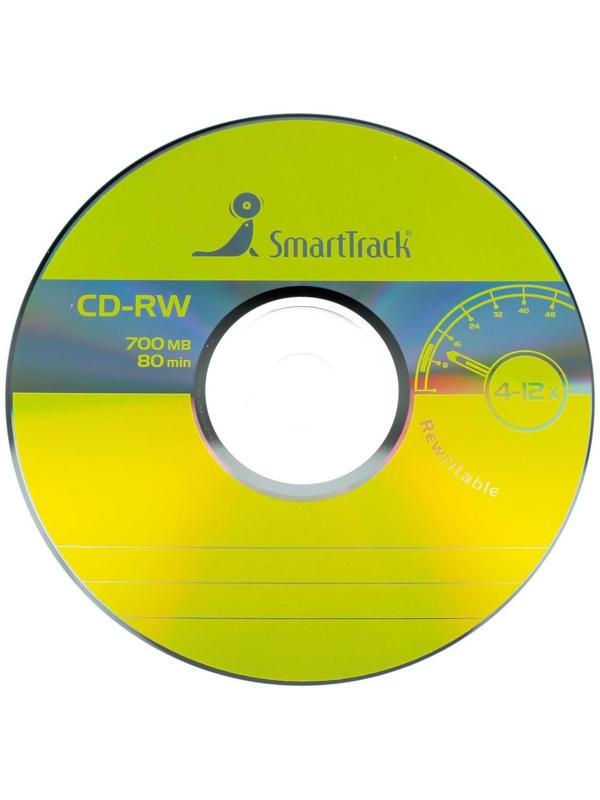 Диск CD-RW SmartTrack, 4-12x, 700 Мб, (бокс  25 шт.)