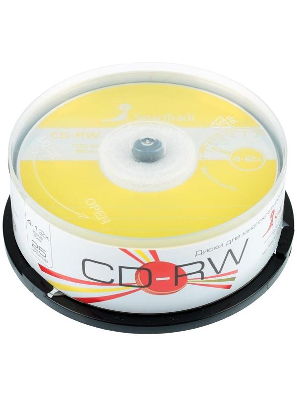 Диск CD-RW SmartTrack, 4-12x, 700 Мб, (бокс  25 шт.)