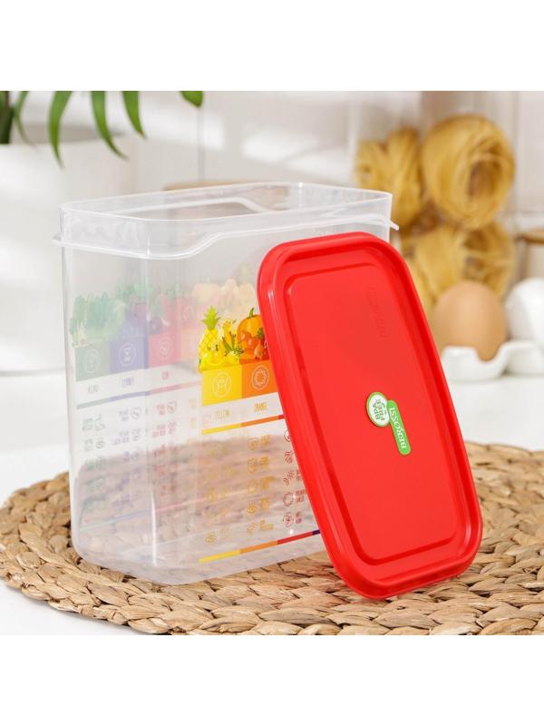 Контейнер Vitaline, 1,5 л, цвет красный