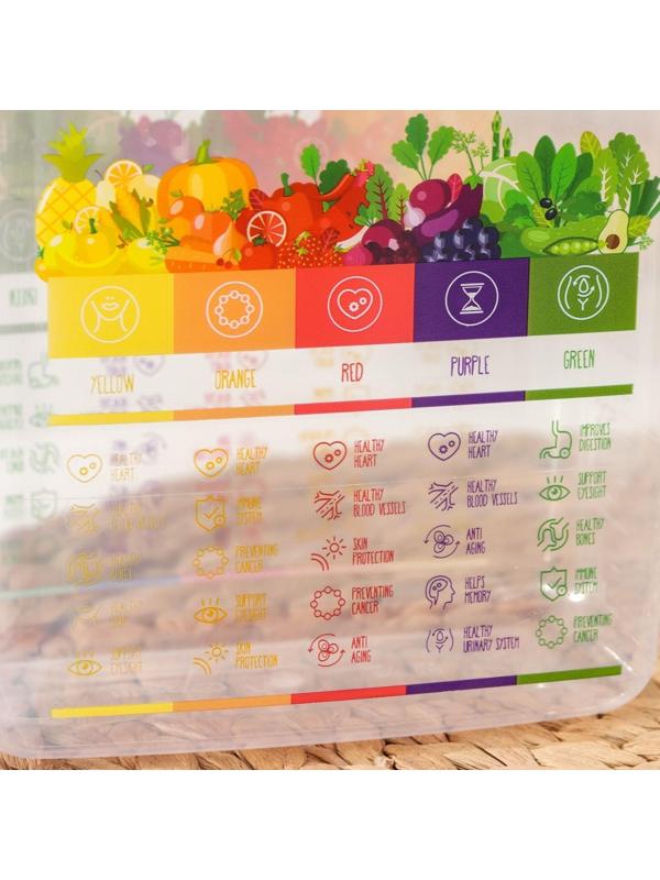 Контейнер Vitaline, 1,5 л, цвет красный