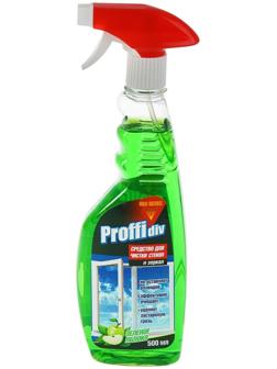 Средство для мытья стёкол и зеркал Proffidiv, зелёное яблоко, 500 мл