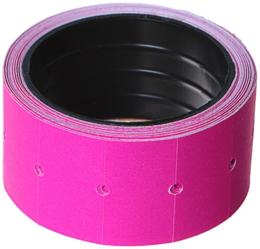 Набор из 10 роликов, в 1 ролике 200 штук, ценники на ленте для этикет-пистолета, 12 х 21 мм, розовый