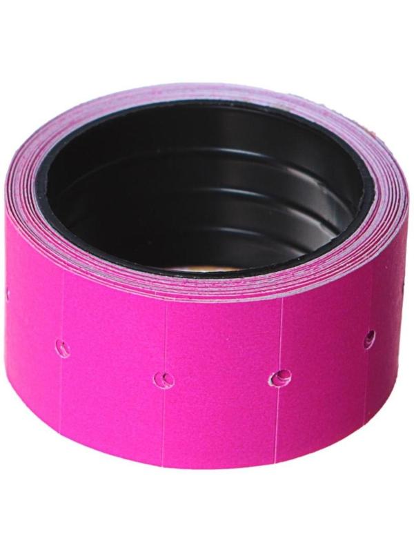 Набор из 10 роликов, в 1 ролике 200 штук, ценники на ленте для этикет-пистолета, 12 х 21 мм, розовый