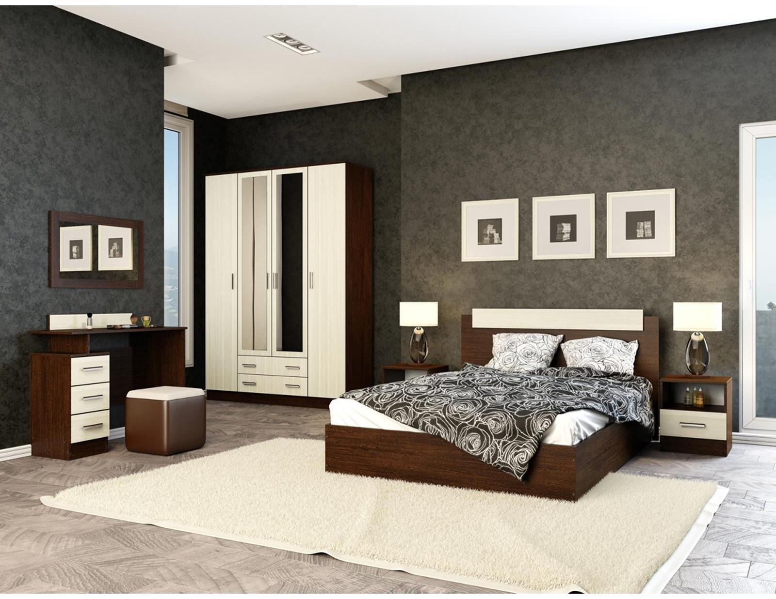 Комод Эра, 800 × 830 × 440, Венге/Лоредо