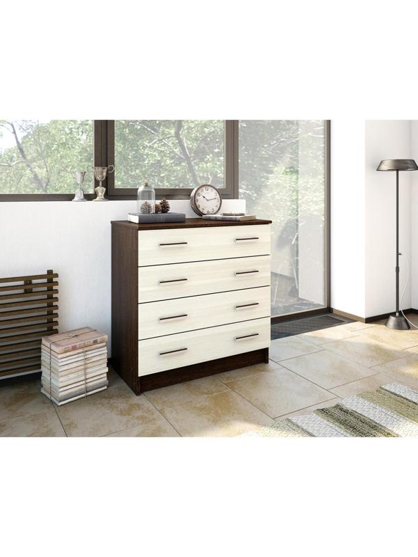 Комод Эра, 800 × 830 × 440, Венге/Лоредо