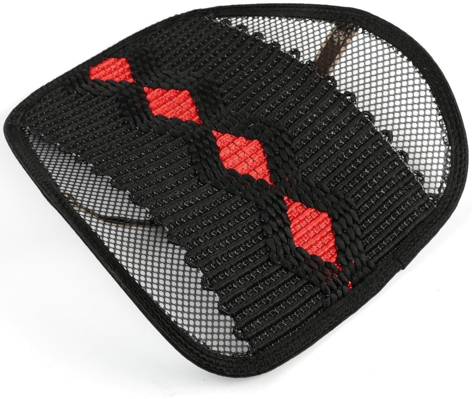 Ортопедическая спинка на сиденье усиленная, ромб, 38×39 см, черный