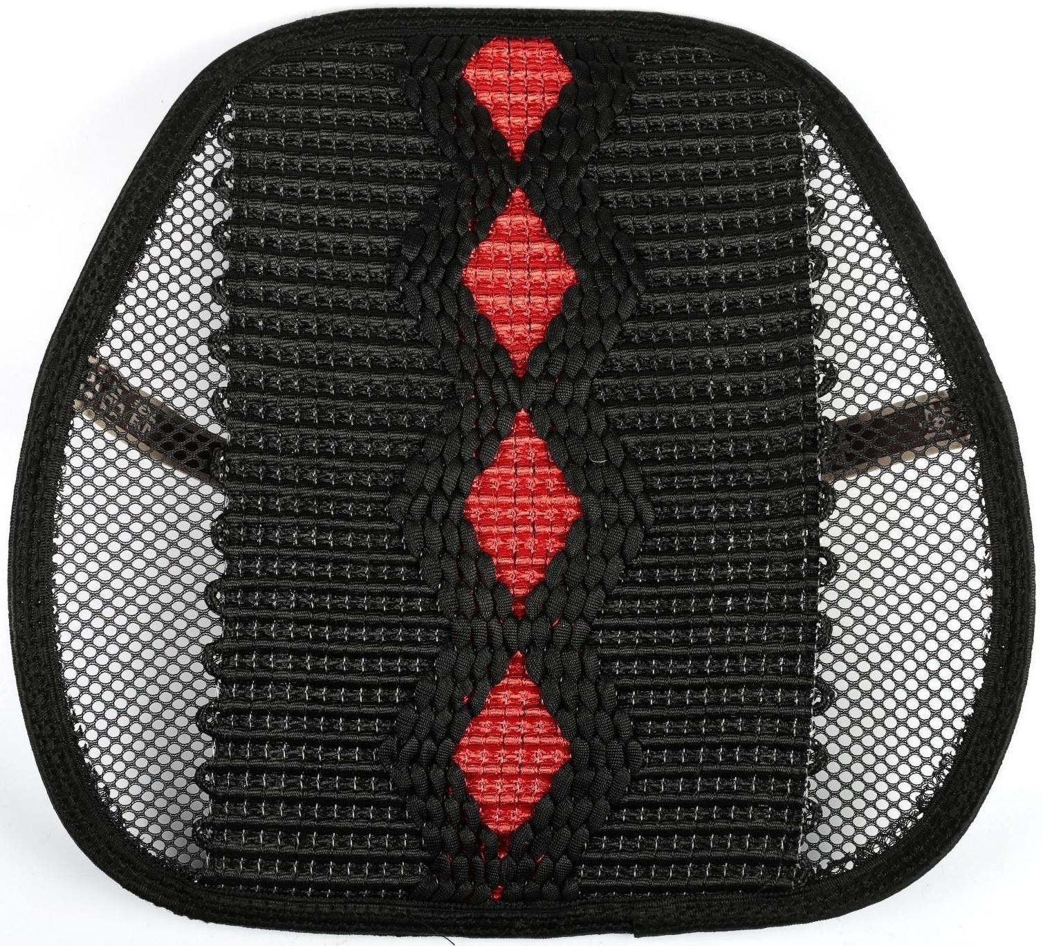 Ортопедическая спинка на сиденье усиленная, ромб, 38×39 см, черный