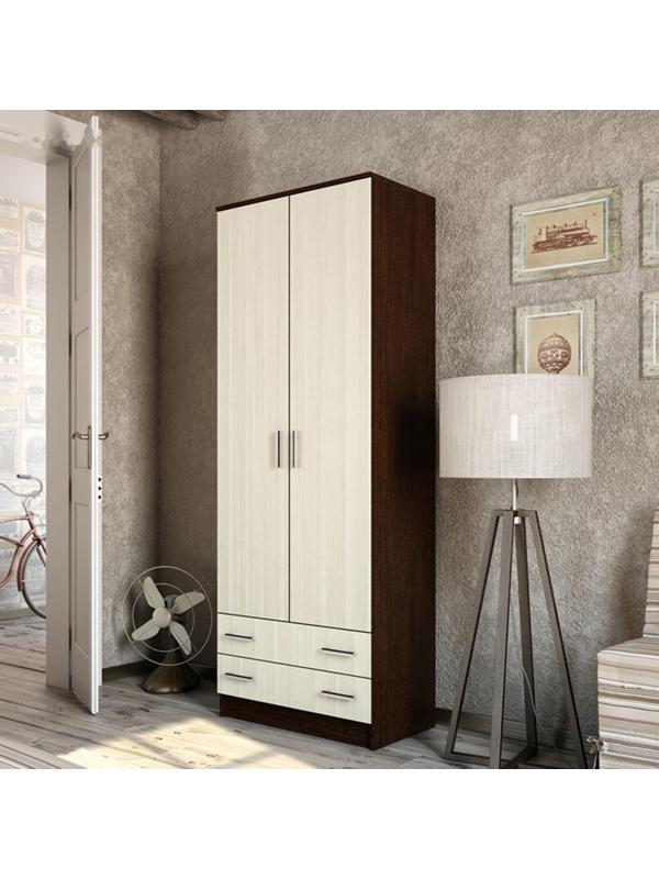 Шкаф 2-ух дверный Дуэт 800х480х2200 Венге/Лоредо