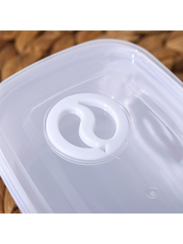 Набор ланч-боксов пластиковых «Розы», 4 шт: 400 мл, 650 мл, 1 л, 1,5 л