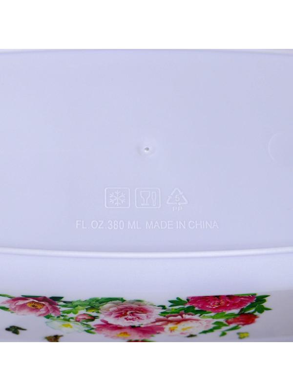 Набор ланч-боксов пластиковых «Розы», 4 шт: 400 мл, 650 мл, 1 л, 1,5 л