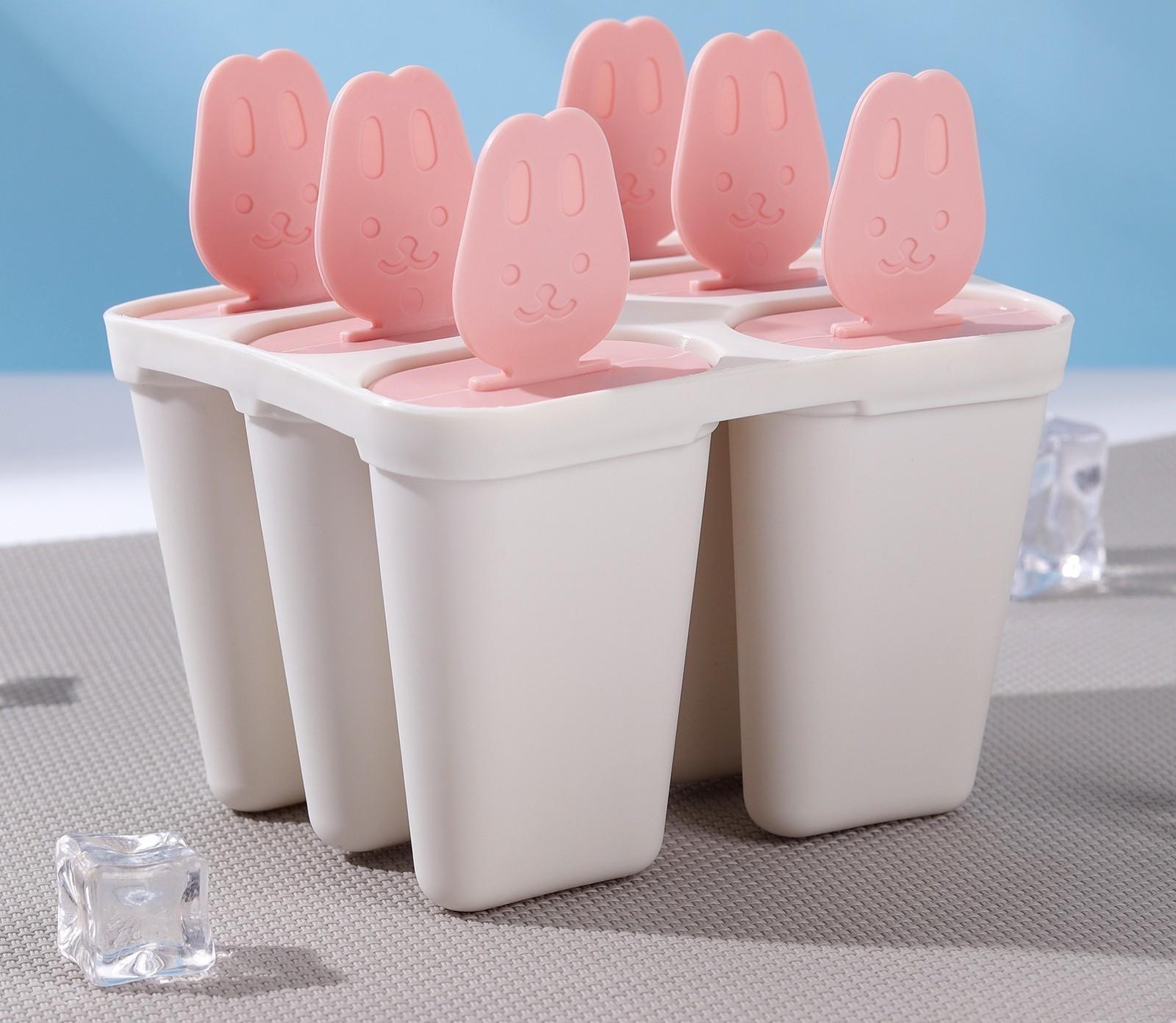 Форма для мороженого 6 ячеек «Нега», цвета МИКС