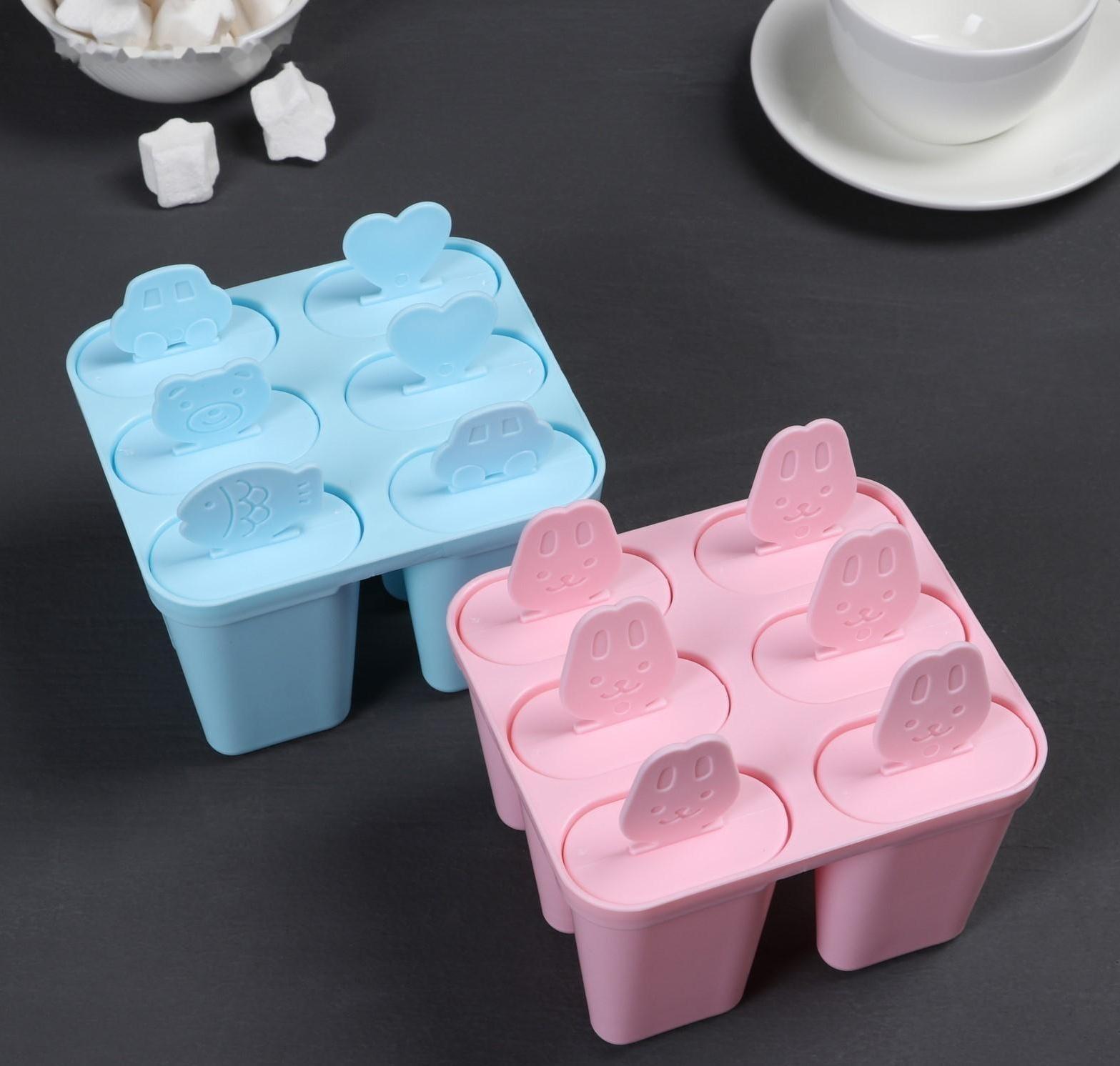 Форма для мороженого 6 ячеек «Нега», цвета МИКС