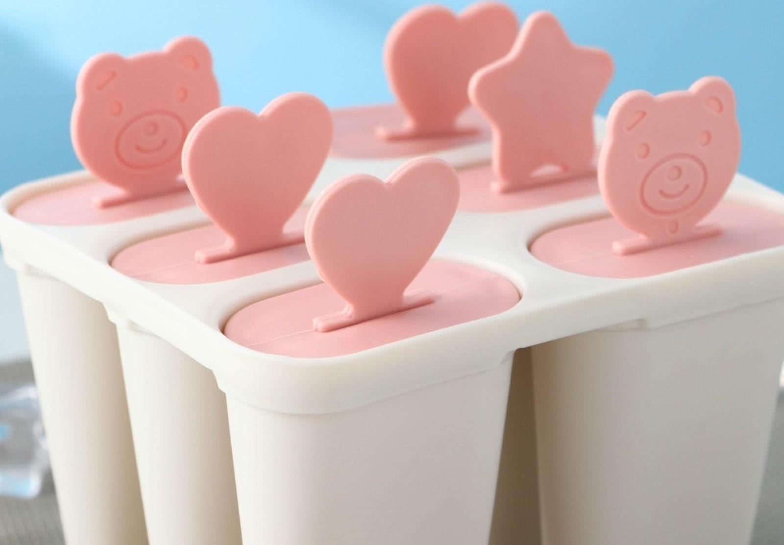 Форма для мороженого 6 ячеек «Нега», цвета МИКС