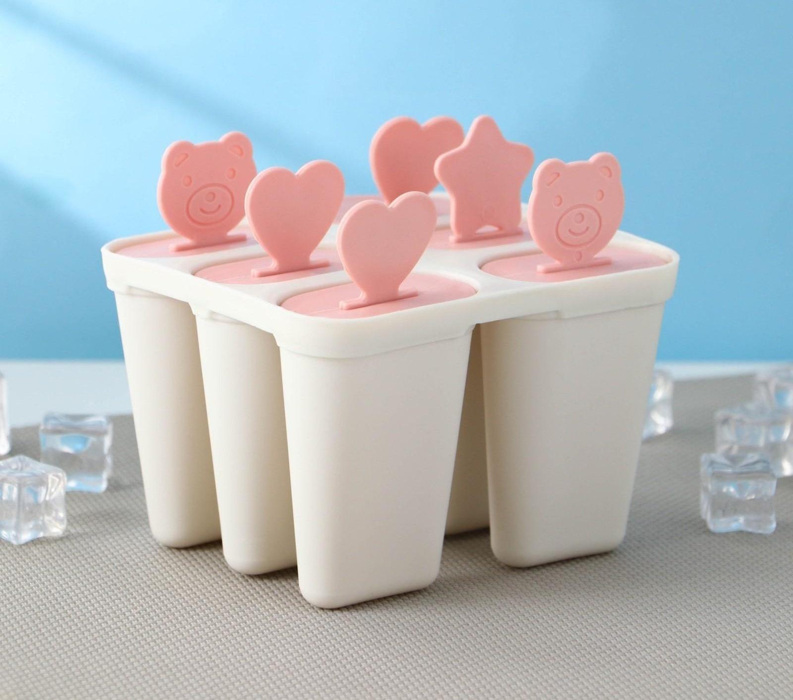 Форма для мороженого 6 ячеек «Нега», цвета МИКС