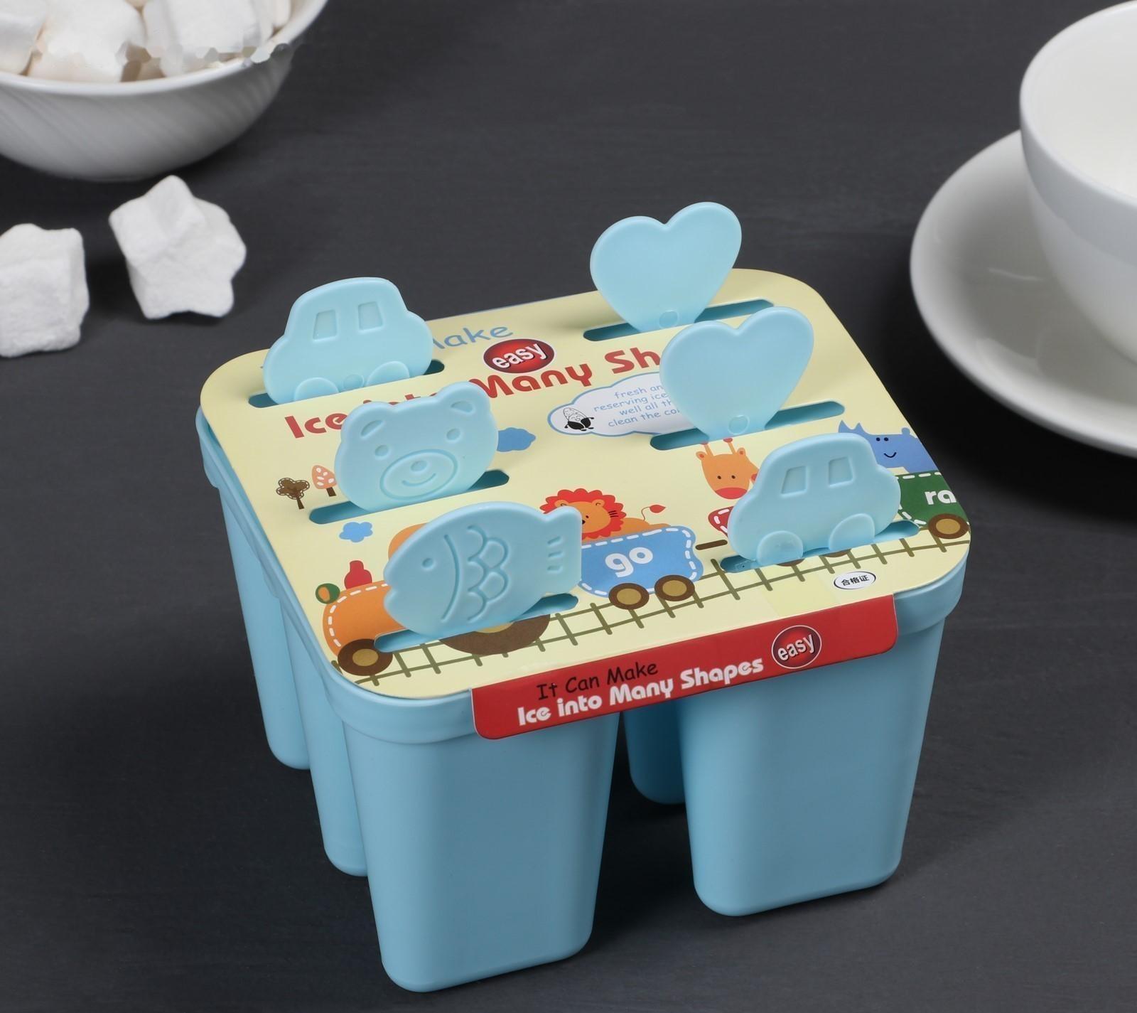 Форма для мороженого 6 ячеек «Нега», цвета МИКС