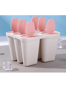 Форма для мороженого 6 ячеек «Нега», цвета МИКС