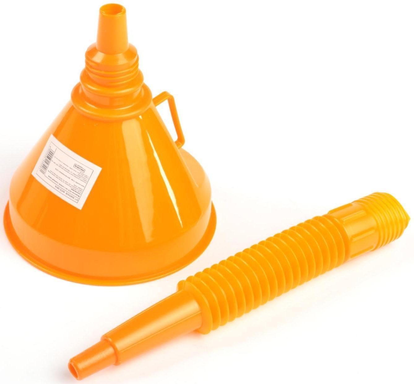 Воронка для ГСМ с сеткой, диаметр 145 мм, высота 340 мм, оранжевый