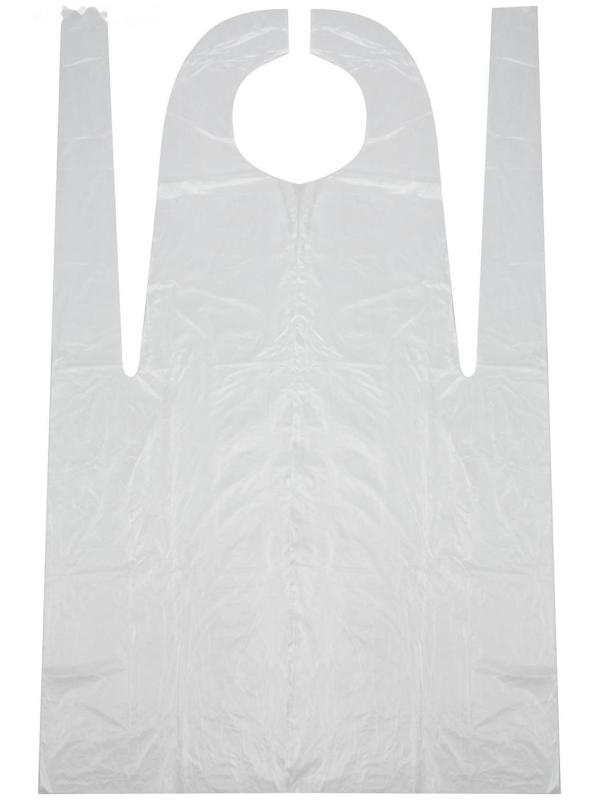 Фартук защитный белый, 10 мкм., размер 68*110 см.