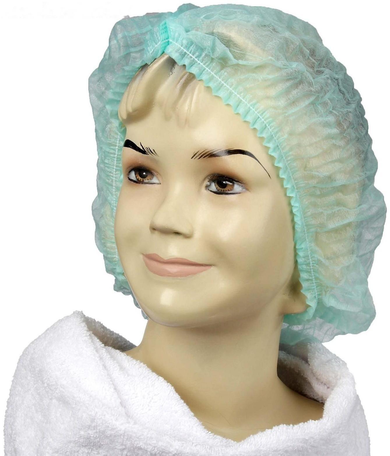 Шапочка «Шарлотта» 10 г/м2, зелёная, 100 шт.