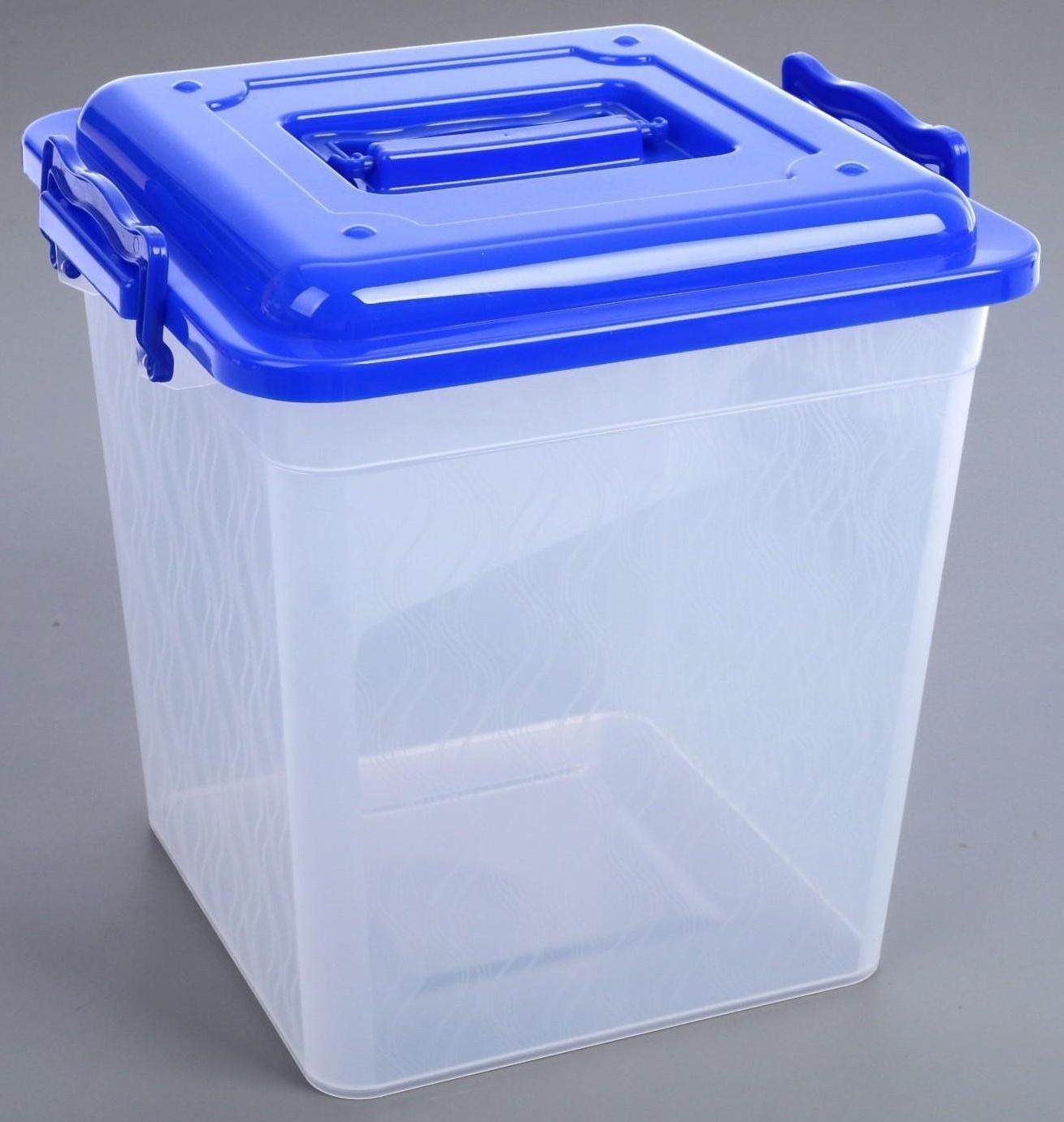 Контейнер квадратный, 12 л, цвет МИКС