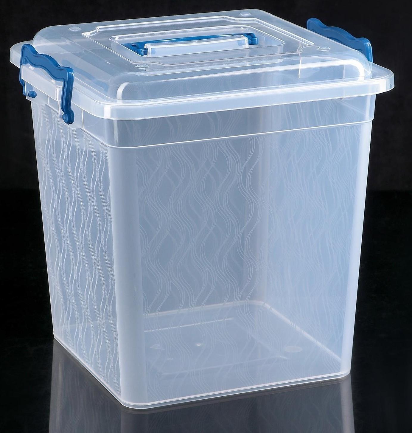 Контейнер квадратный, 12 л, цвет МИКС