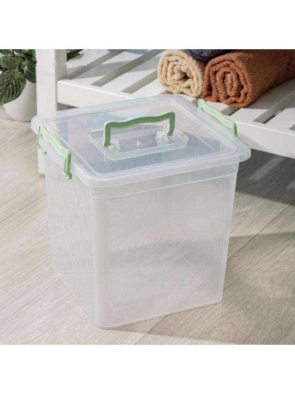 Контейнер квадратный, 12 л, цвет МИКС