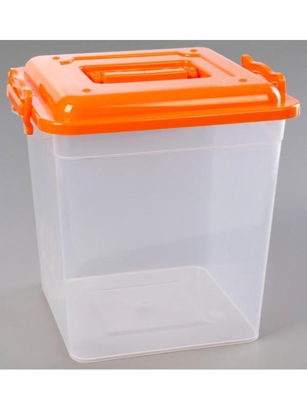 Контейнер квадратный, 12 л, цвет МИКС