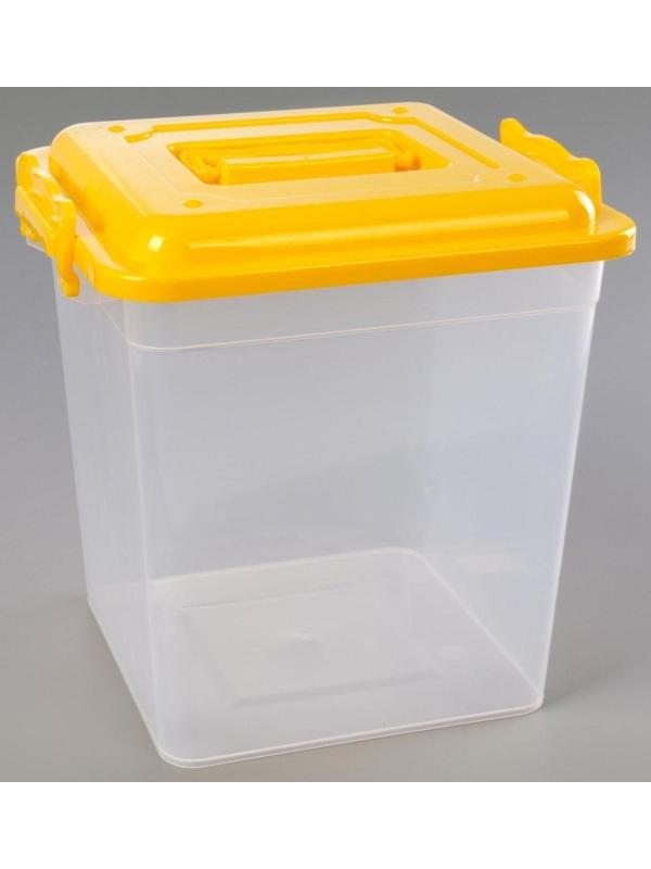 Контейнер квадратный, 12 л, цвет МИКС