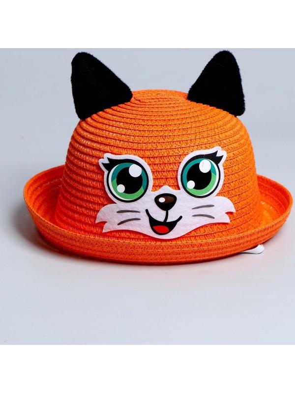 Панама «Лисичка», с ушками, детская, р-р. 54 см., от 2 до 6 лет