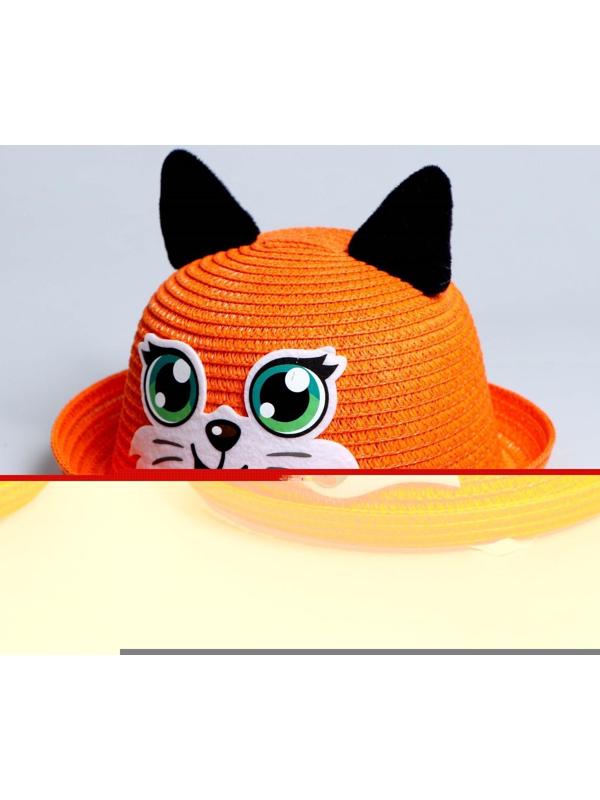 Панама «Лисичка», с ушками, детская, р-р. 54 см., от 2 до 6 лет