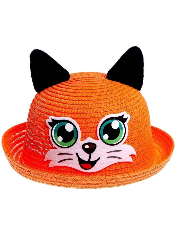 Панама «Лисичка», с ушками, детская, р-р. 54 см., от 2 до 6 лет