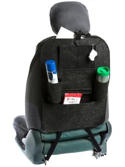 Органайзер на спинку сиденья 55×41 см, темно-серый
