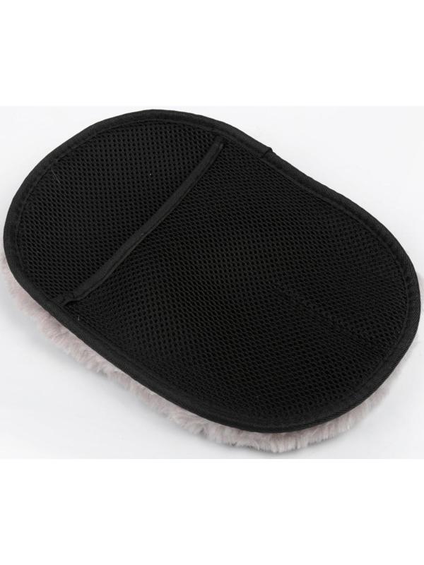 Варежка для полировки односторонняя 23x17 см, искусственный мех, микс