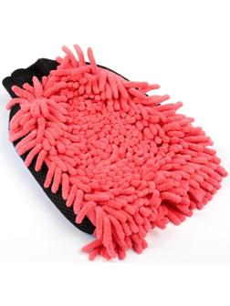 Варежка для мытья авто, 25×19 см, двухсторонняя, микс