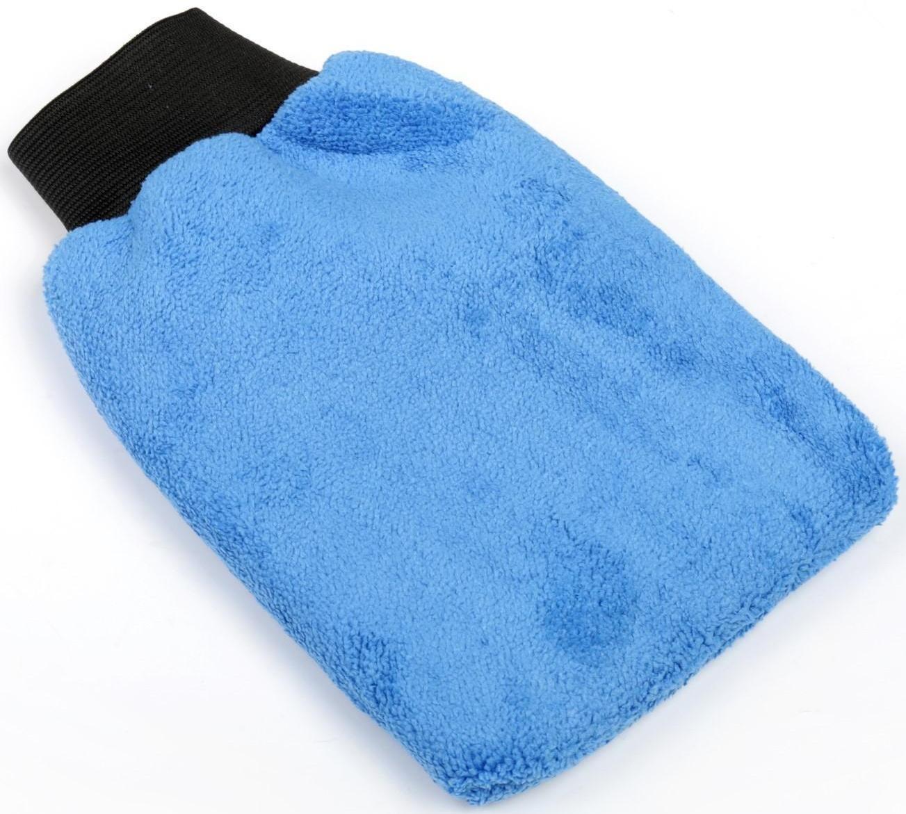 Варежка для уборки авто, 24×16 см, синяя