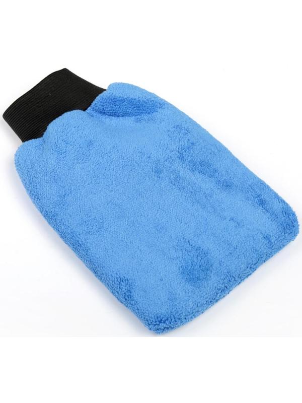 Варежка для уборки авто, 24×16 см, синяя