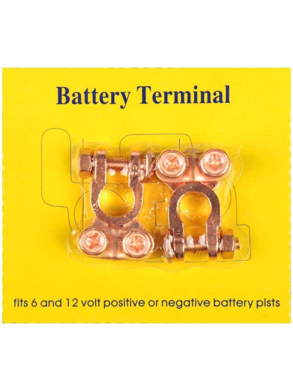 Клемма АКБ универсальная, набор 2 шт. К-013