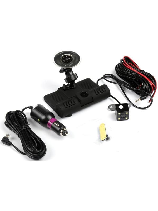 Видеорегистратор Cartage, 3 камеры, FHD 1080, LTPS 4.0, обзор 120°