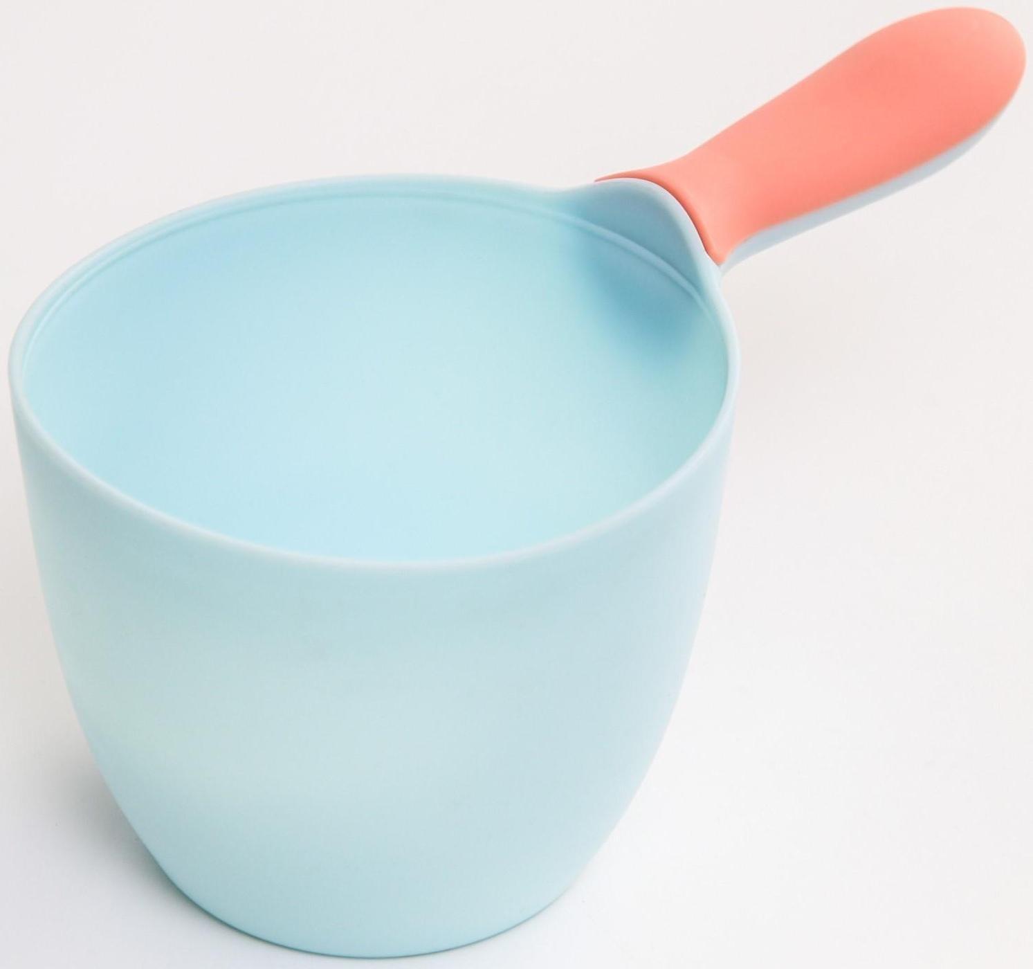 Ковш для купания и мытья головы, детский банный ковшик, хозяйственный , 500 мл., цвет МИКС