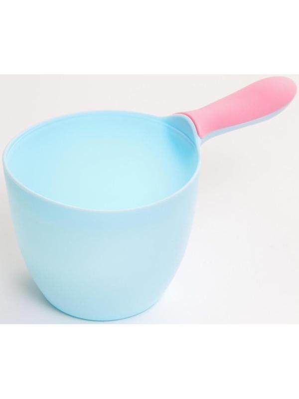 Ковш для купания и мытья головы, детский банный ковшик, хозяйственный , 500 мл., цвет МИКС