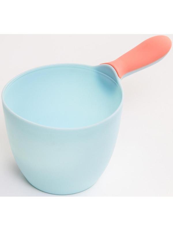 Ковш для купания и мытья головы, детский банный ковшик, хозяйственный , 500 мл., цвет МИКС