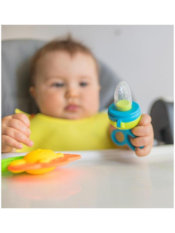 Ниблер с силиконовой сеточкой, вращающийся поршень, цвет голубой