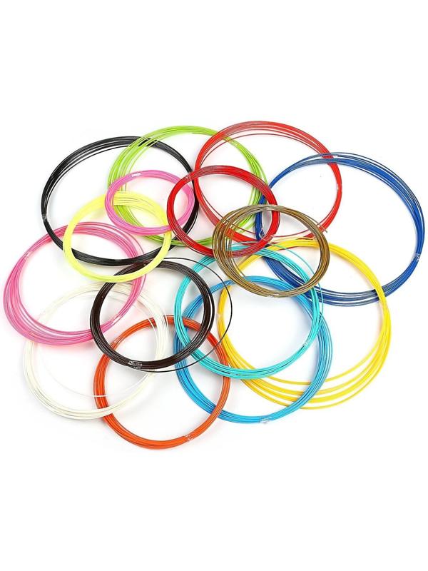 Пластик LuazON ABS-15, для 3Д ручки, 15 цветов по 10 метров