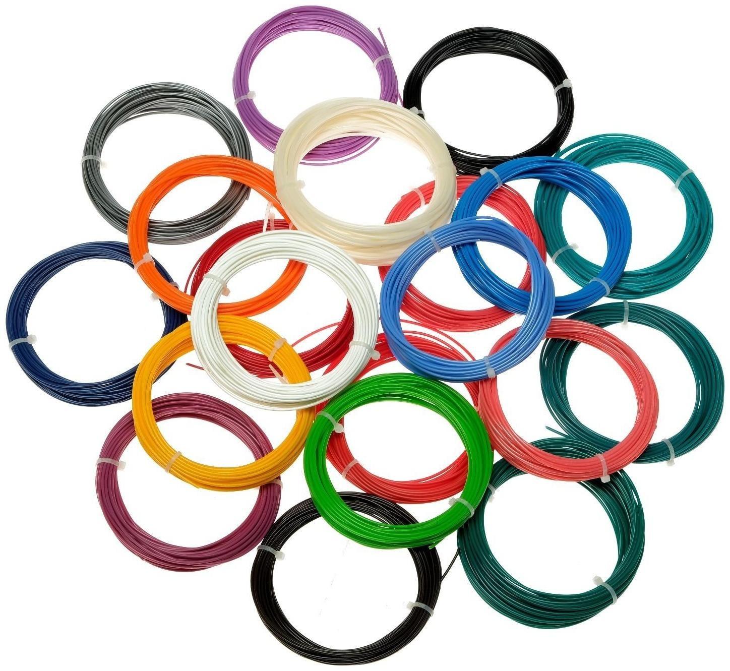 Пластик LuazON ABS-20, для 3Д ручки, 20 цветов по 10 метров