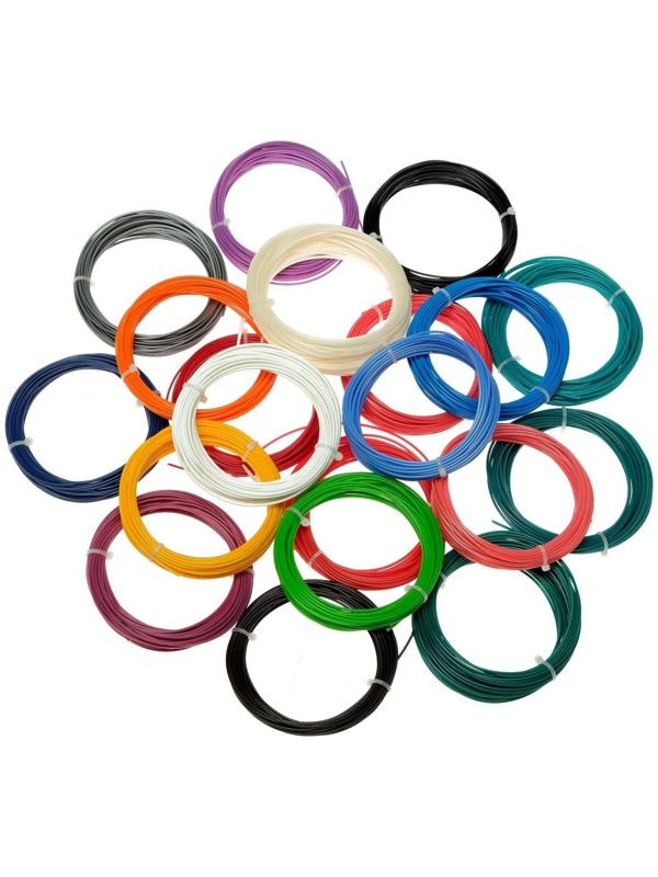 Пластик LuazON ABS-20, для 3Д ручки, 20 цветов по 10 метров