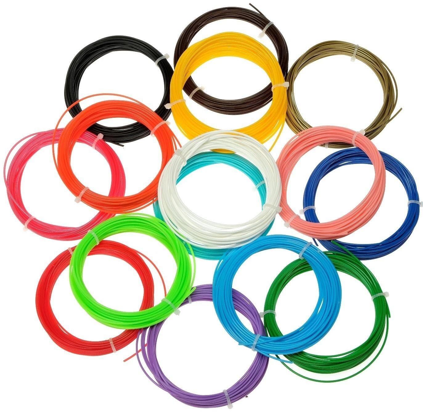 Пластик LuazON PLA-15, для 3Д ручки, 15 цветов по 10 метров