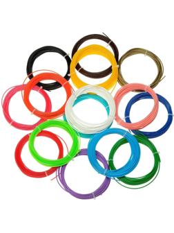 Пластик LuazON PLA-15, для 3Д ручки, 15 цветов по 10 метров