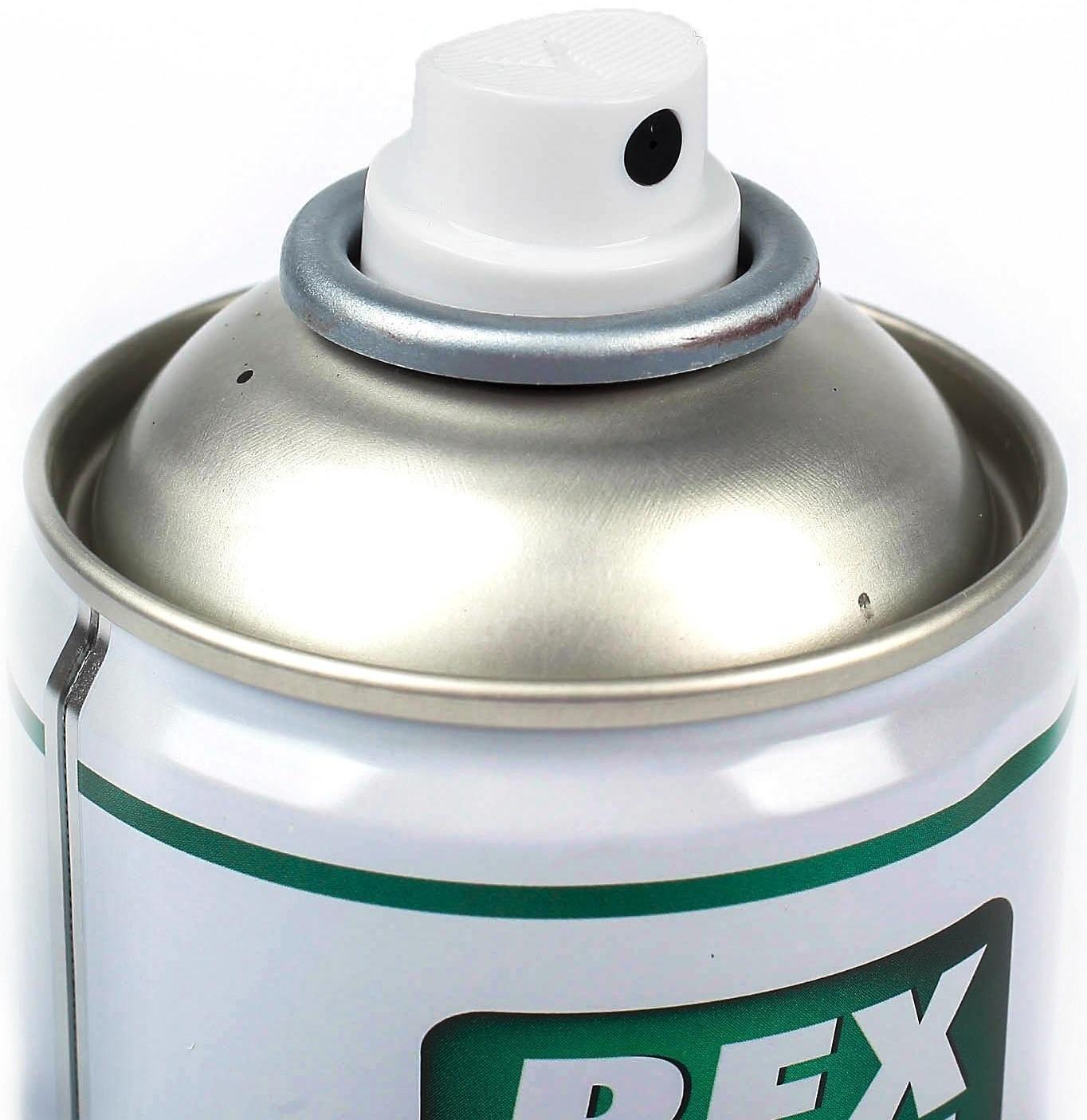 Эмаль алкидная универсальная REXTON, черная матовая, аэрозоль, 520 мл