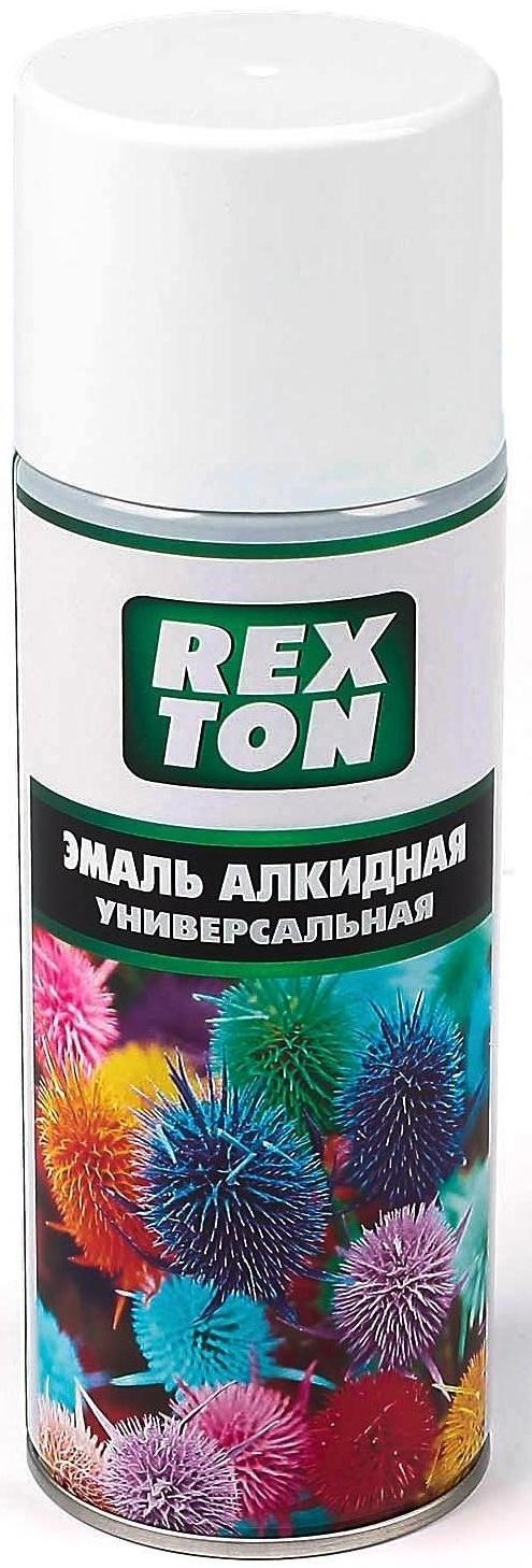 Эмаль алкидная универсальная REXTON, белая глянцевая, аэрозоль 520 мл